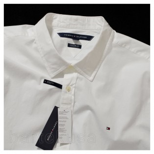Tommy Hilfiger Biala Koszula Meska Stretch